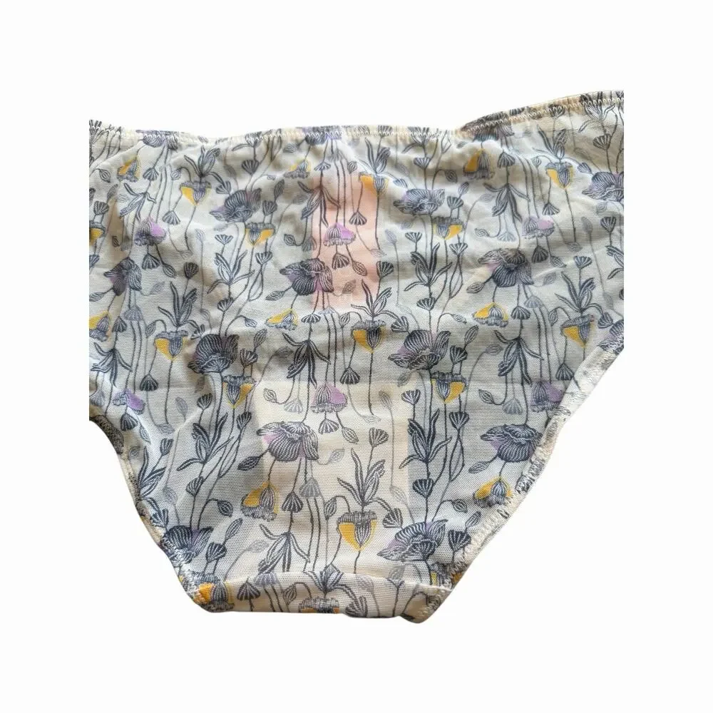 ThirdLove Floral Bikini Panty Size Medium NWT Soft Stretch Brief Underwear